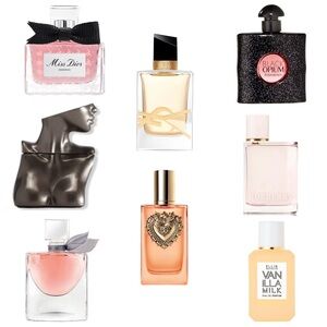 (8) Designer Women’s Mini Perfume Bottle Assortment, NEW